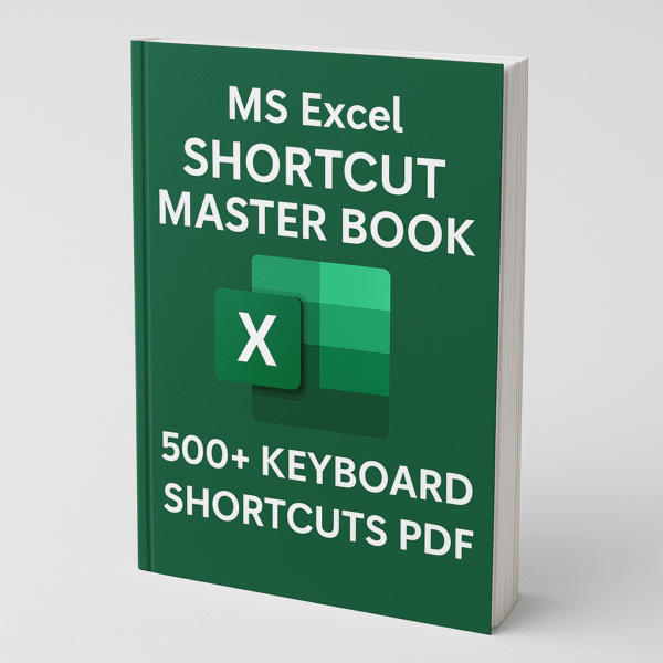 MS Excel Shortcut Master Book (500+ Keyboard Shortcuts PDF)
