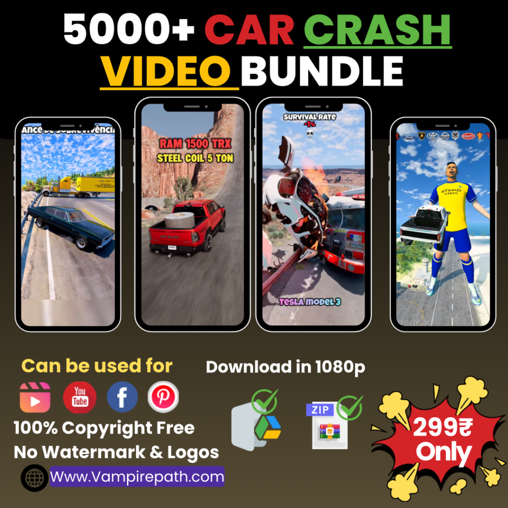 5000 Car Crash Video Bundle